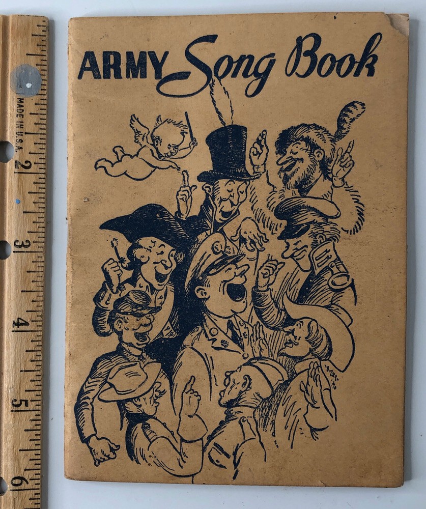 Original WW2 US Army Songbook  1941 WWII Military Music Star Spangled Banner