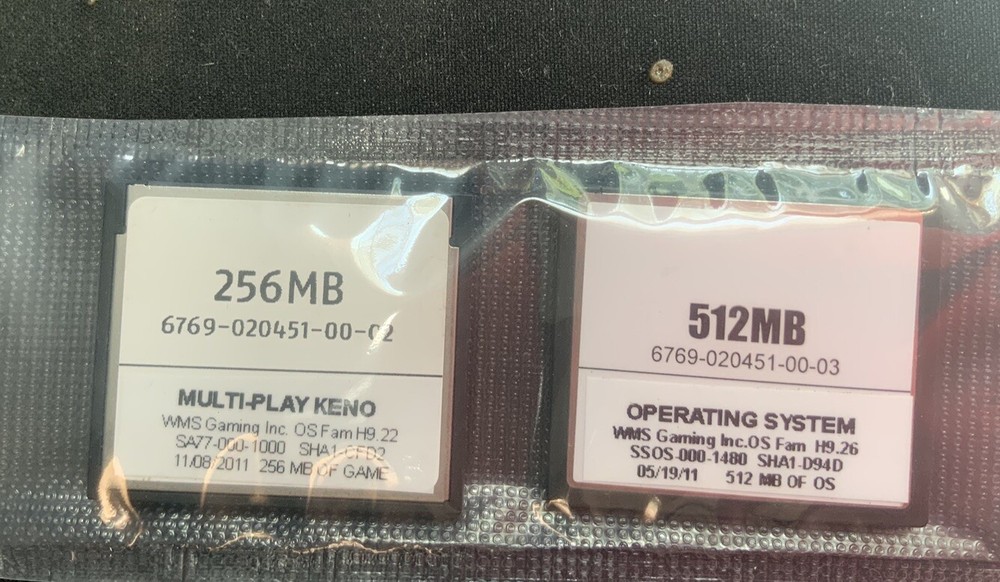 WMS WILLIAMS  BB2 SLOT  SOFTWARE SET - MULTI-PLAY KENO