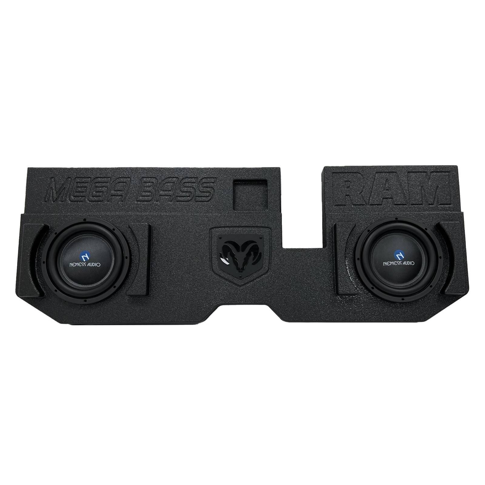Mega Bass Dodge Ram Quad Cab 02-18 2x12 Inch Subwoofer Box Sub Enclosure Ported