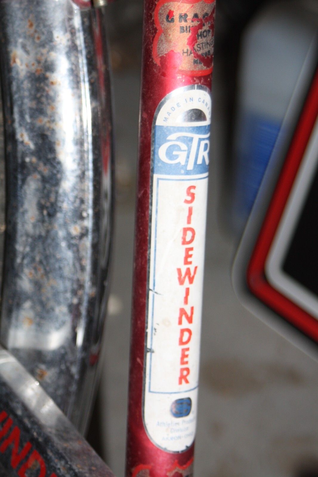 Vintage 1969 General Tire GTR Sidewinder Bicycle Project- See Pics & Description