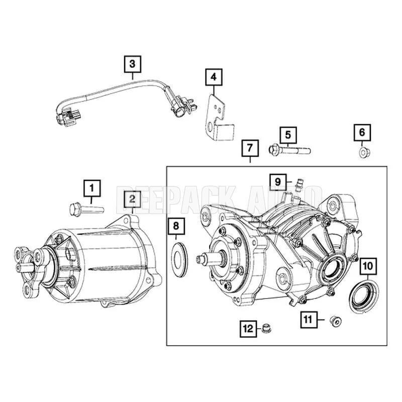 For Dodge Journey Rear Axle Viscous Unit Kit 3.6L V6 FLEX DOHC 11-19 68058066AB