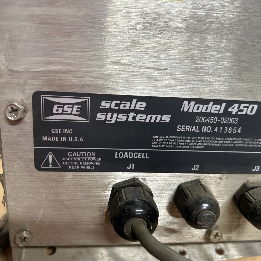 GSE Scale Systems 450 Digital Weigh Indicator Screen #g4