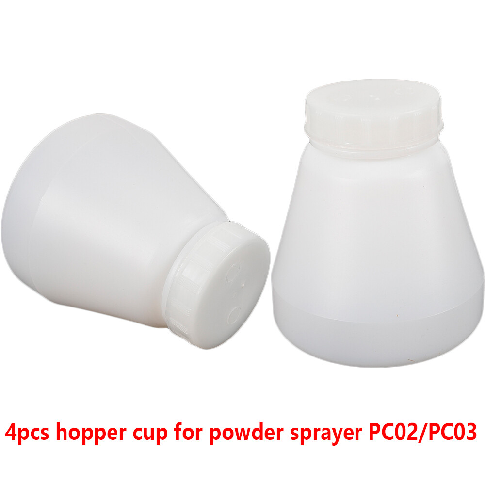 4PC Hopper Cup for Electrostatic Powder Coating System PC02/PC03 Spray Paint Gun