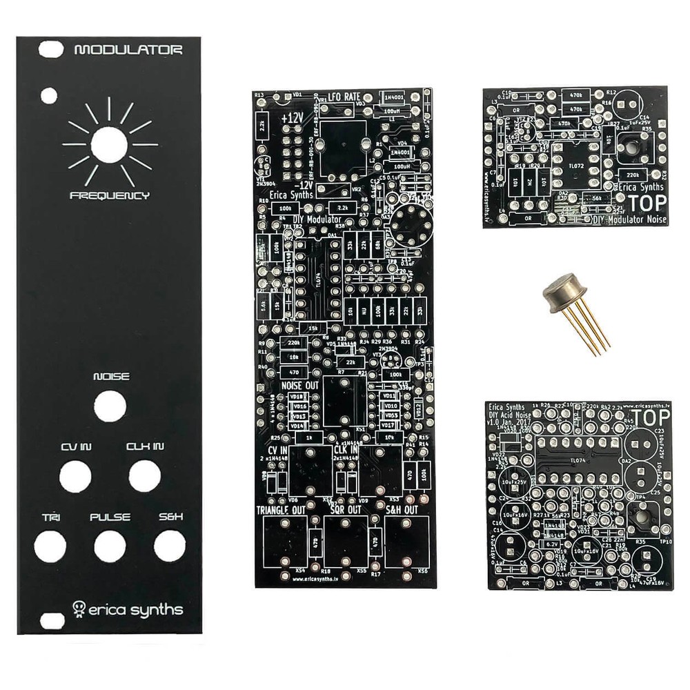 Erica Synths Modulator II, PCBs, Panel and 1100CK2 IC