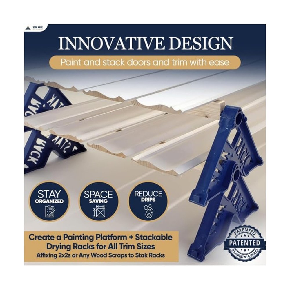 Stak Rack | 6 in 1 Painter's Accessory Tool | Stacking Design | Paint Interio...