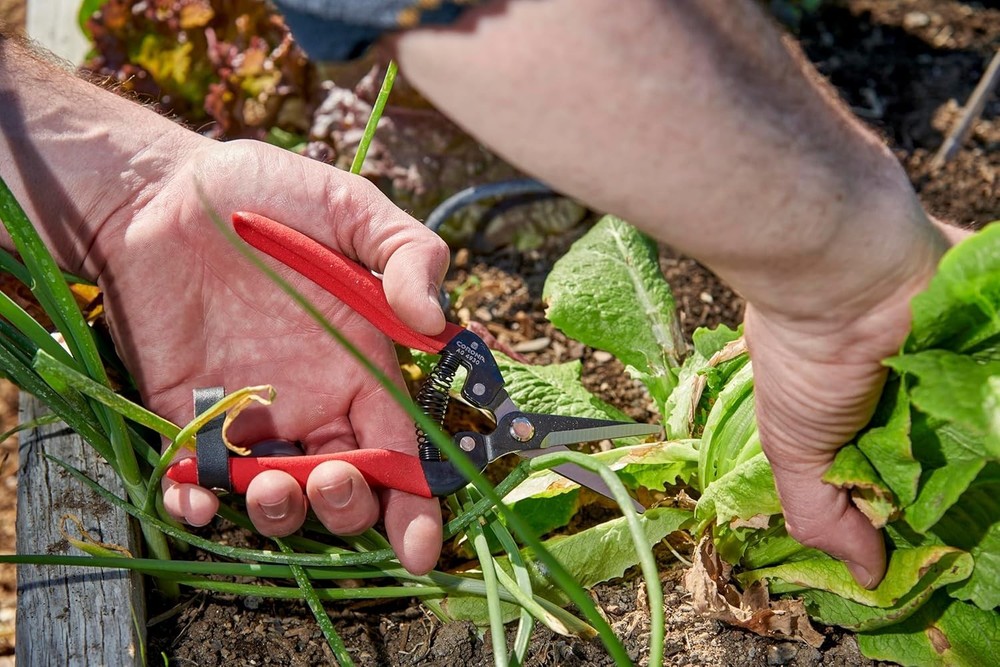 Precision Long Straight Snip Pruning Shears - Lightweight & Durable Design