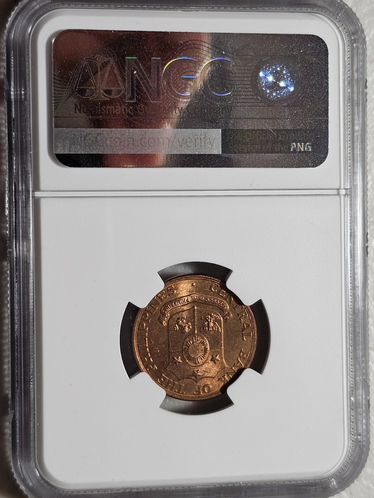 Philippines 5 Centavos 1958 NGC MS 64