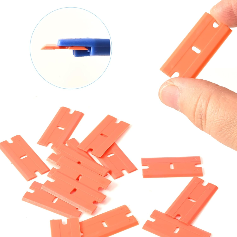 Plastic Blades, Double Edged Plastic Blade, 300 PCS Replacement Blades Fit for P