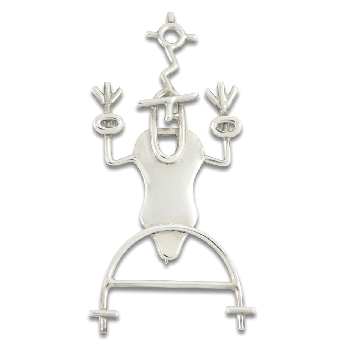 Vintage ACME STUDIO "Madge" Sterling Silver Brooch by Designer STEVEN GUARNACCIA