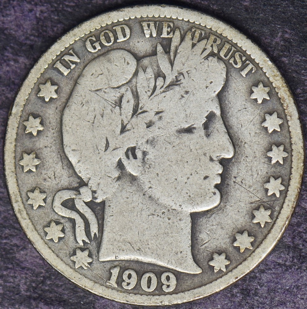 1909-S Barber Silver Half Dollar - ✪COINGIANTS✪