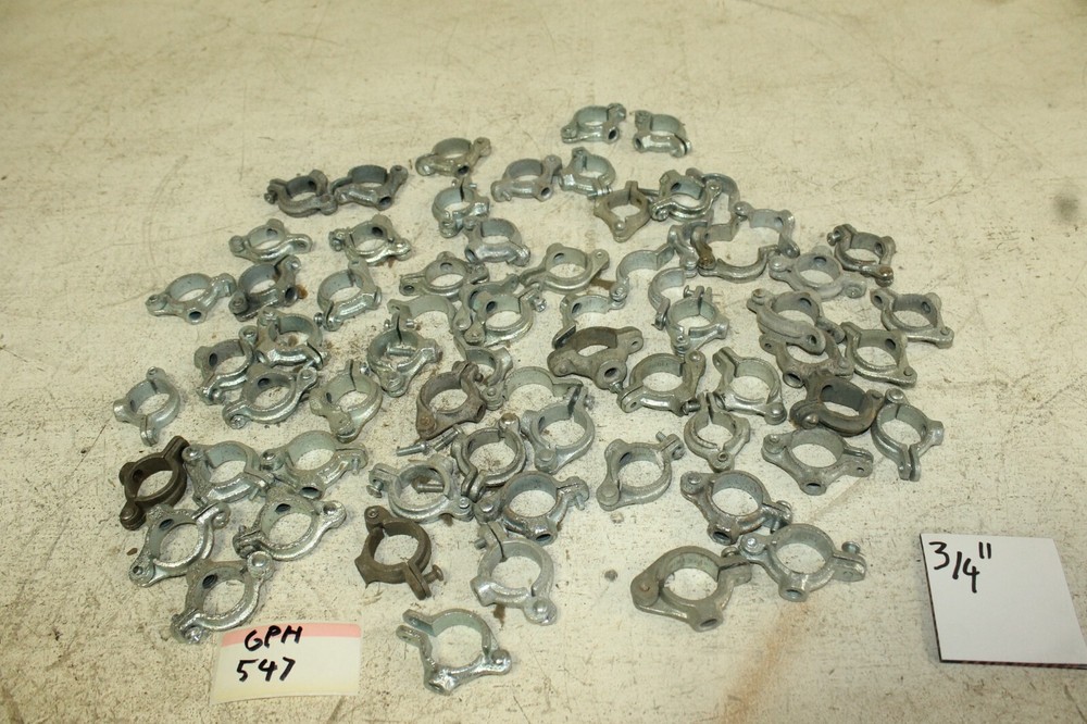 A lot of 3/4" Electro-Galvanized Split Ring Extension Hanger