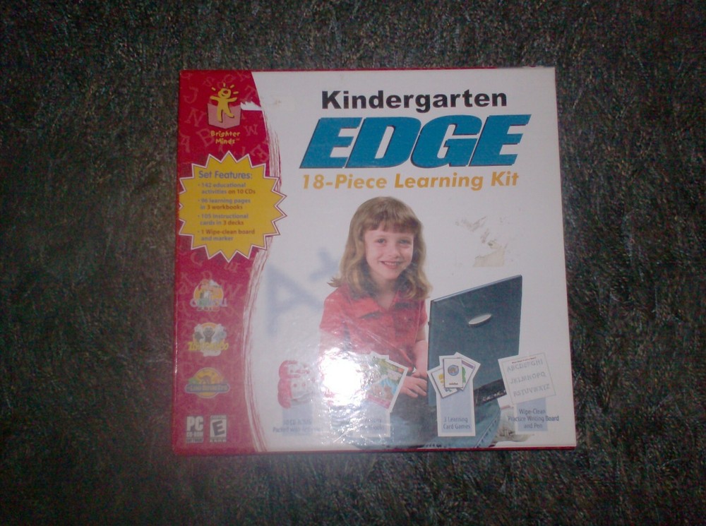 Brighter Minds Preschool Edge 18 Piece Learning Kit  New