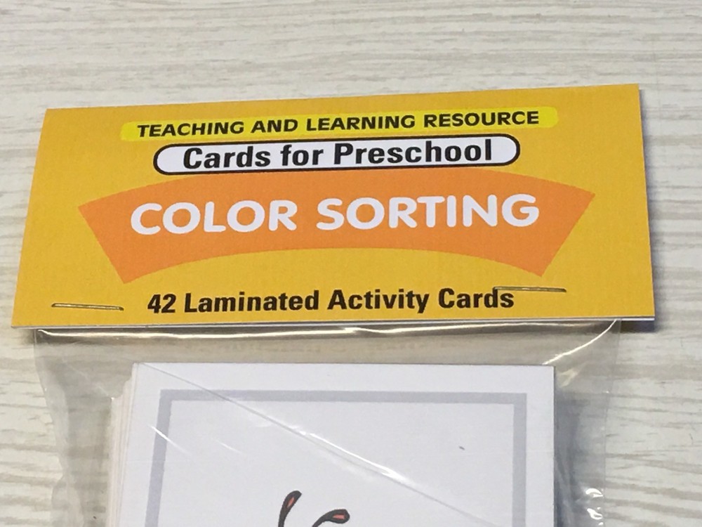 Color Sorting - 56 Laminated Cards - Activity Set