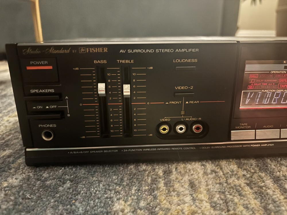 Fisher CAV-875 Integrated Stereo Amplifier TESTED WORKING