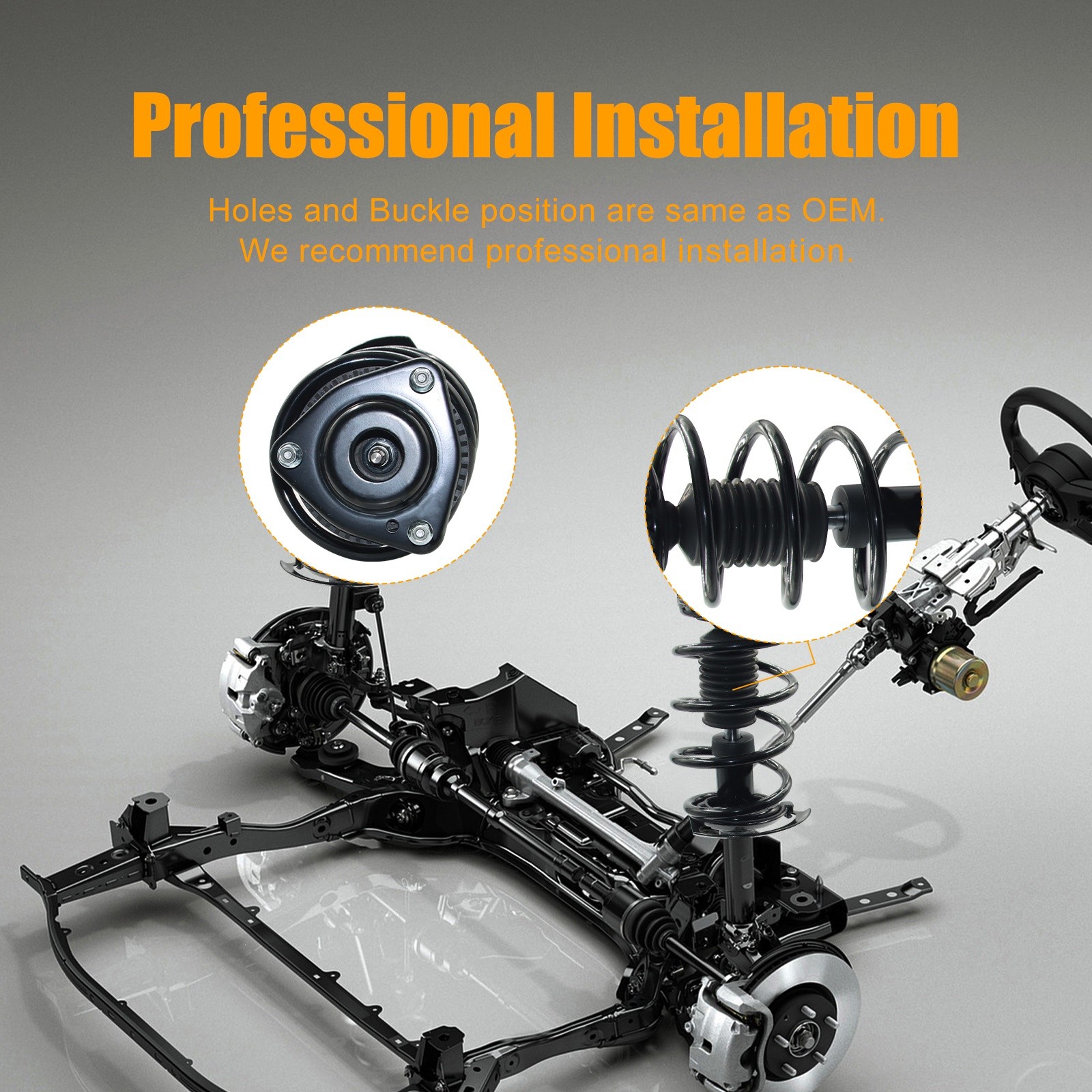 2PCS Front Shock Struts Assembly For Dodge Grand Caravan Chrysler Town & Country