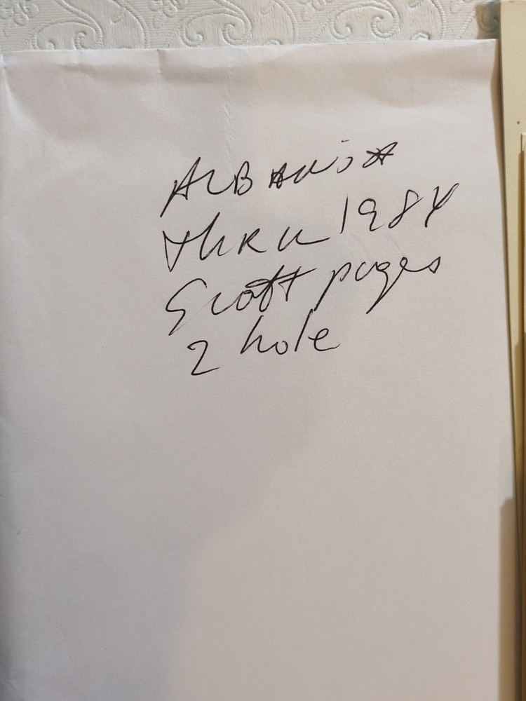 APC Z6444 Scott International pages Albania thru 1984