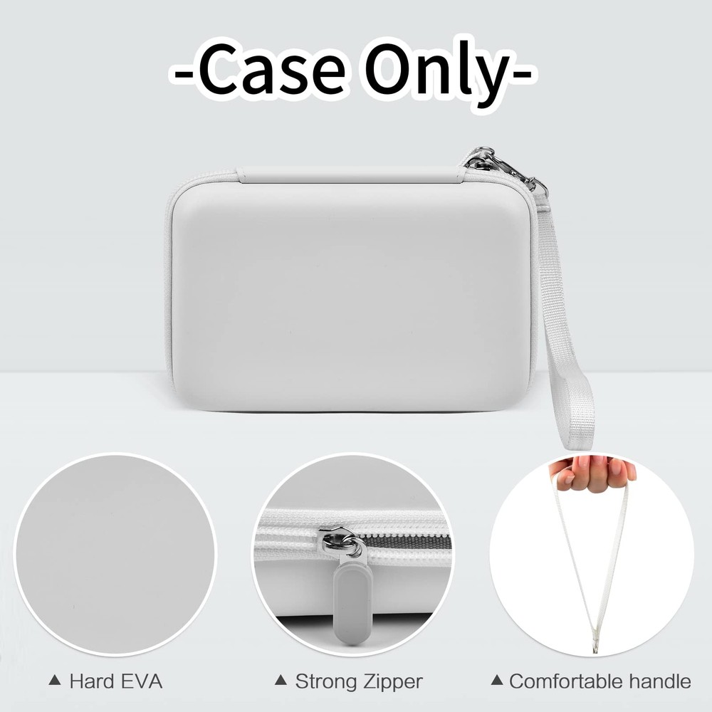 Againmore Hard Case Compatible with Analogue Pocket Handheld Compact, White