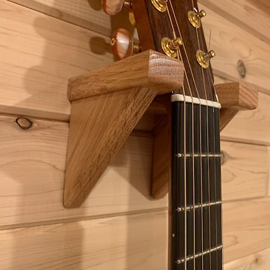 Solid Wood Classical Guitar Hanger | Red Oak