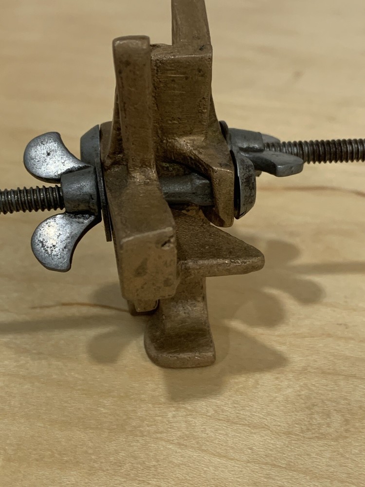 Vintage Stanley N0.49 Bronze Adjustable Auger Bit Gauge Solid Bronze.
