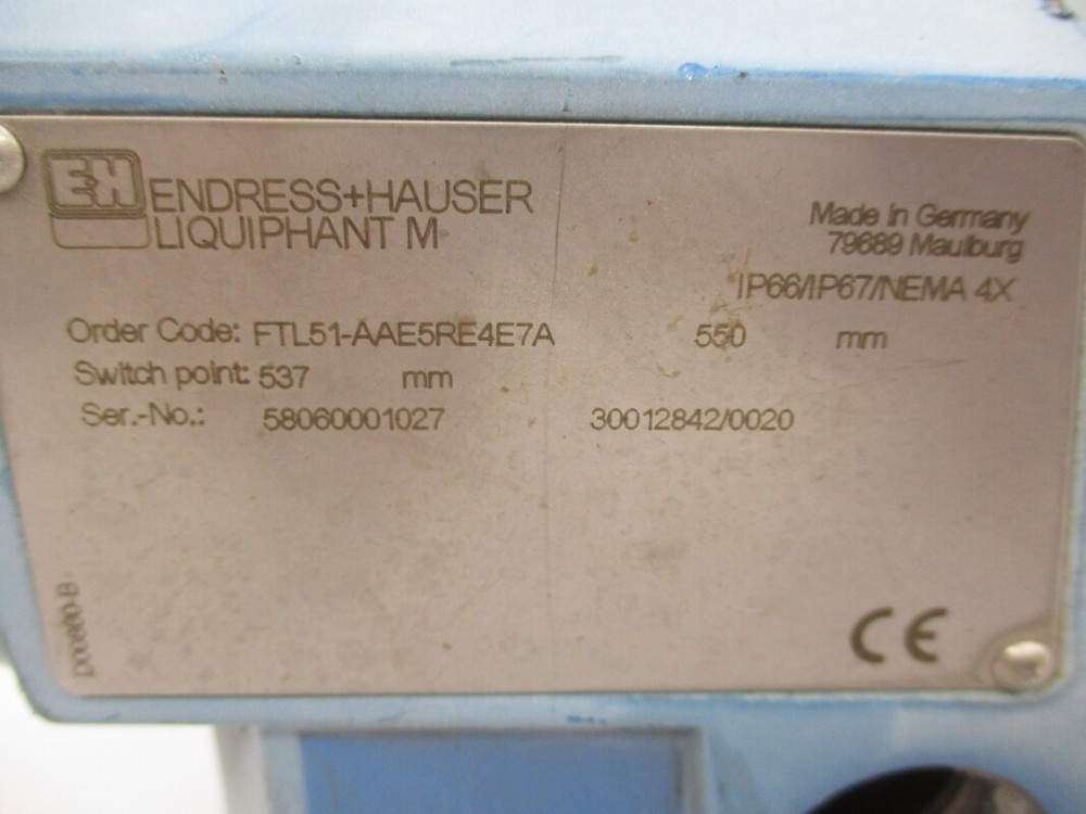 ENDRESS+HAUSER FTL51-AAE5RE4E7A UNMP