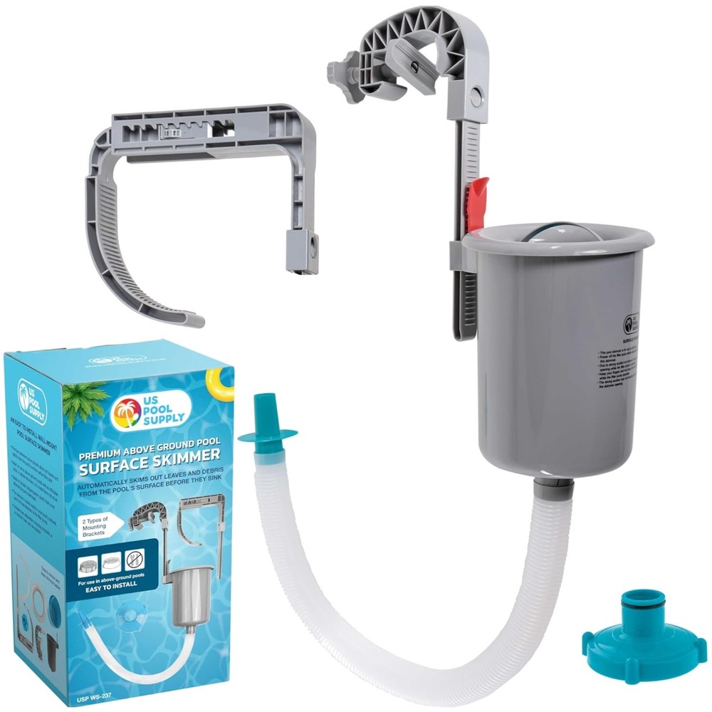 Automatic Pool Surface Skimmer - Efficient Debris Removal for Above Ground Pools