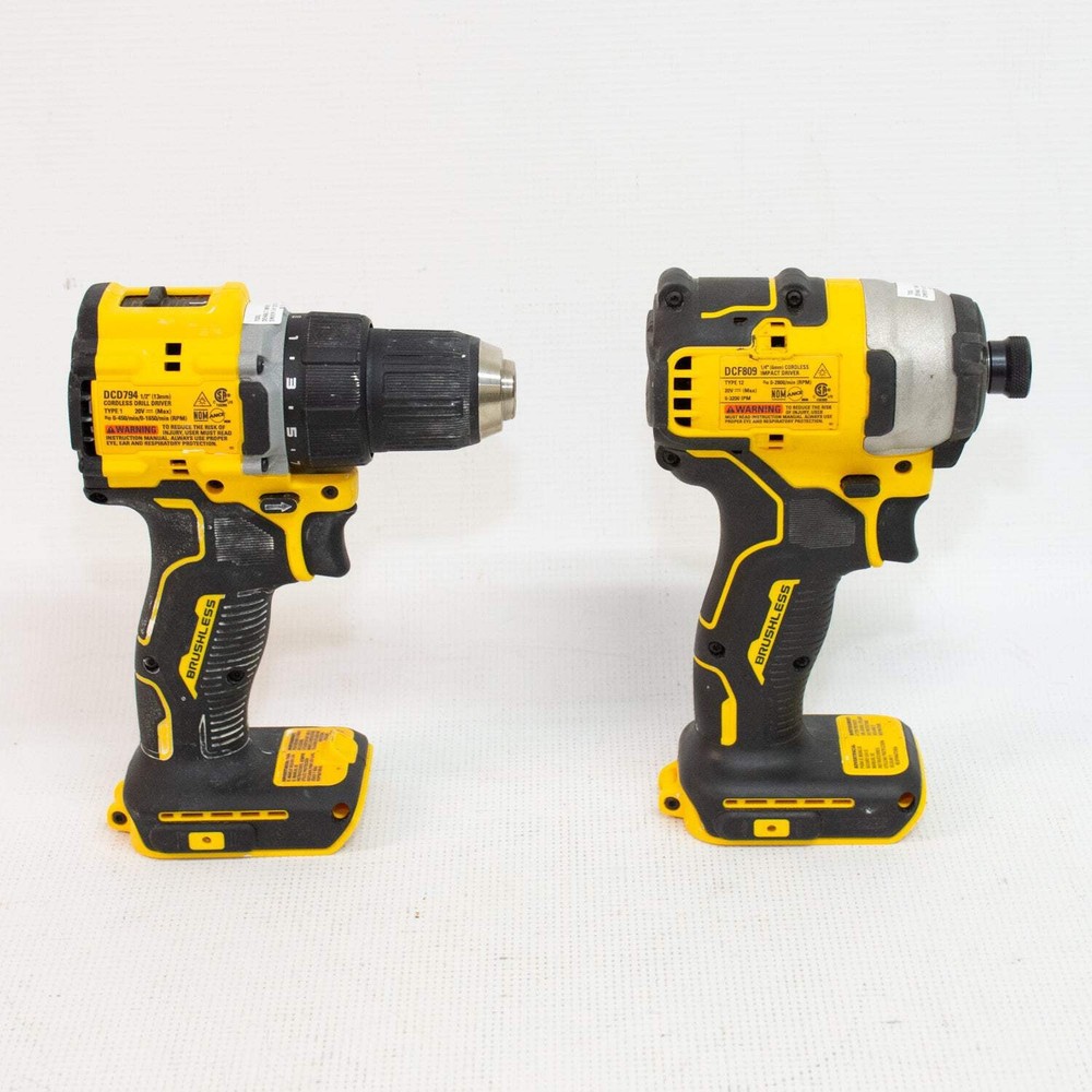 DEWALT DCD794 & DCF809 20V Brushless Drill/Driver & Impact Driver Set