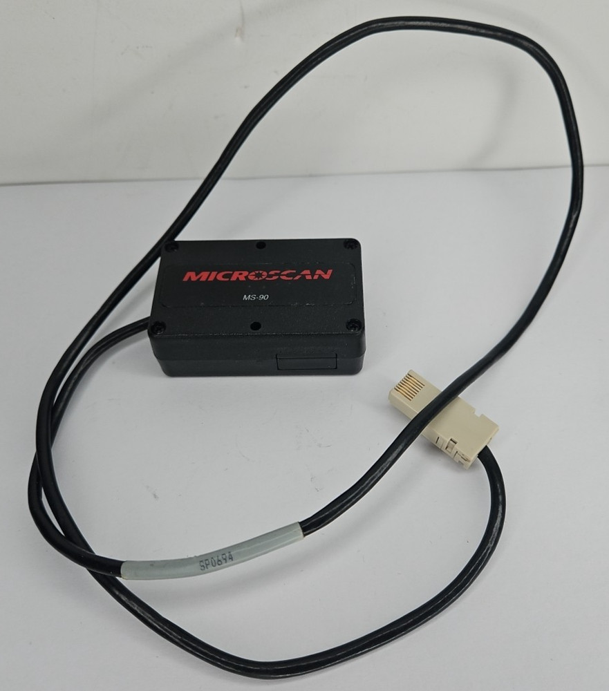 Microscan MS-90 FIS-0090-0102 Industrial Bar Code Scanner Module Unit Cord Cable