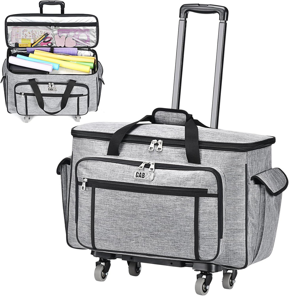 Rolling Carrying Case for Cricut Maker 3/Maker 4/Maker/Explore 4/Explore 3/Explo