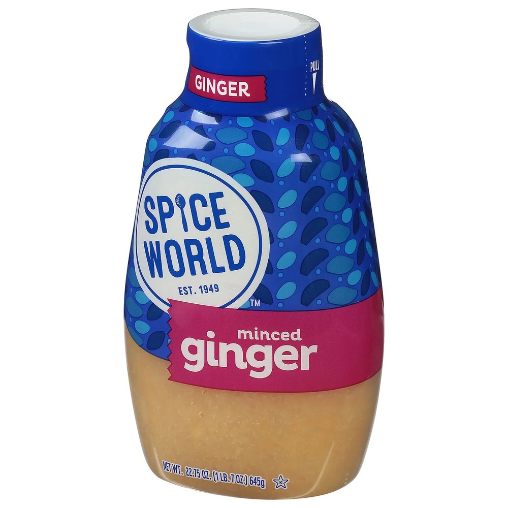 Spice World Squeeze Minced Ginger 22.75 oz Fresh Seasoning Paste