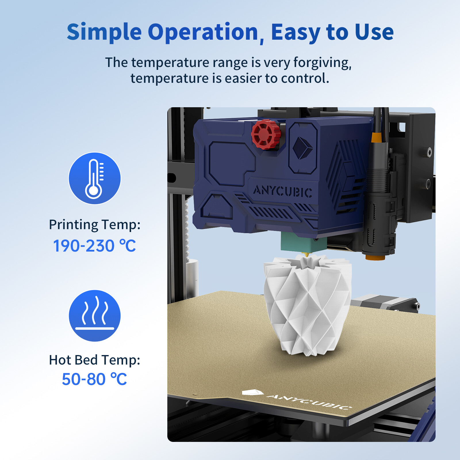 【Buy 3 Pay 2】ANYCUBIC 1.75mm PLA 3D Filament 1KG FDM 3D Printer Materials US