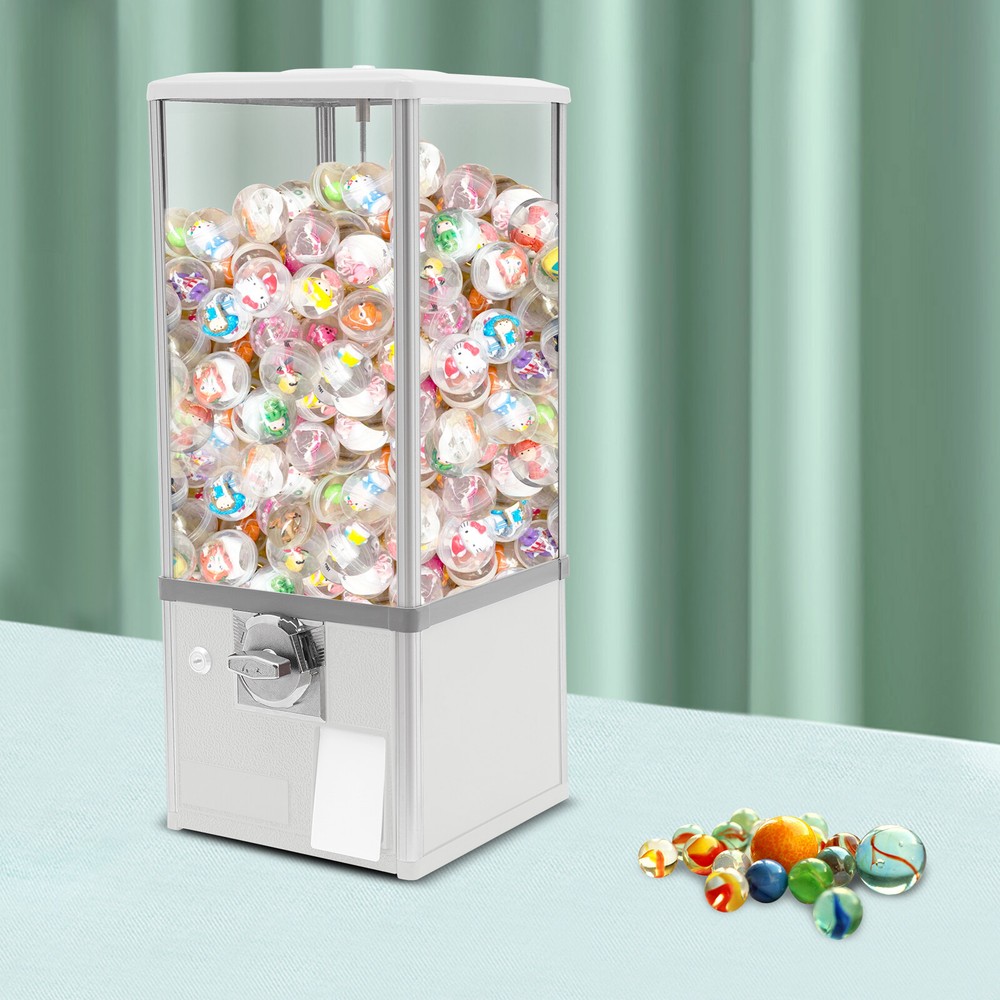 25" White Candy Vending Machine - Durable, Secure, Fun for All Ages