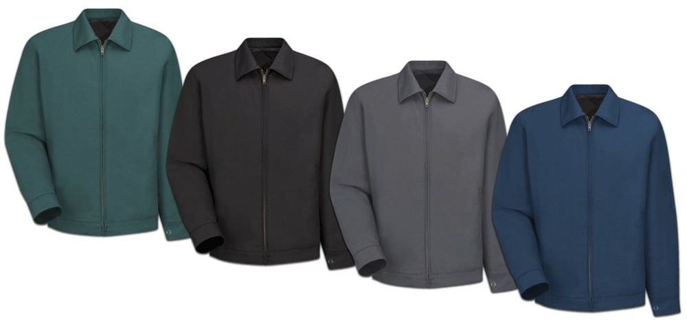 Work Jackets Zip Up Perma Lined Various Styles Quilted Lining Industrial Uniform