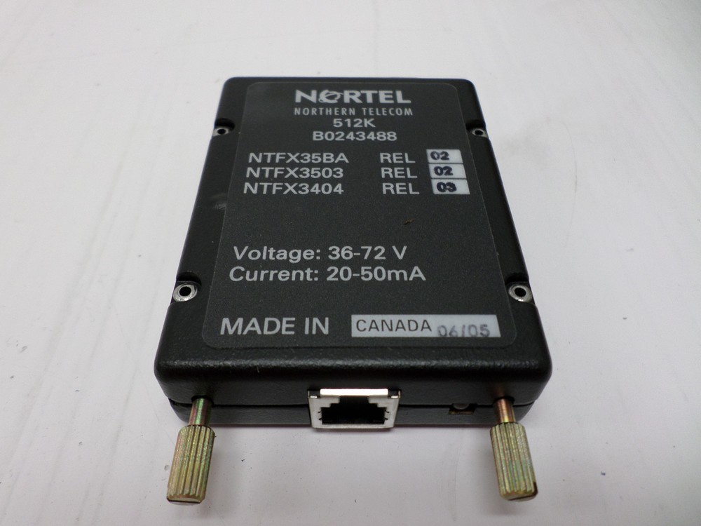 GENUINE Nortel B0243488 IOM Smart Connector Type: 512K Current Loop NTFX35BA