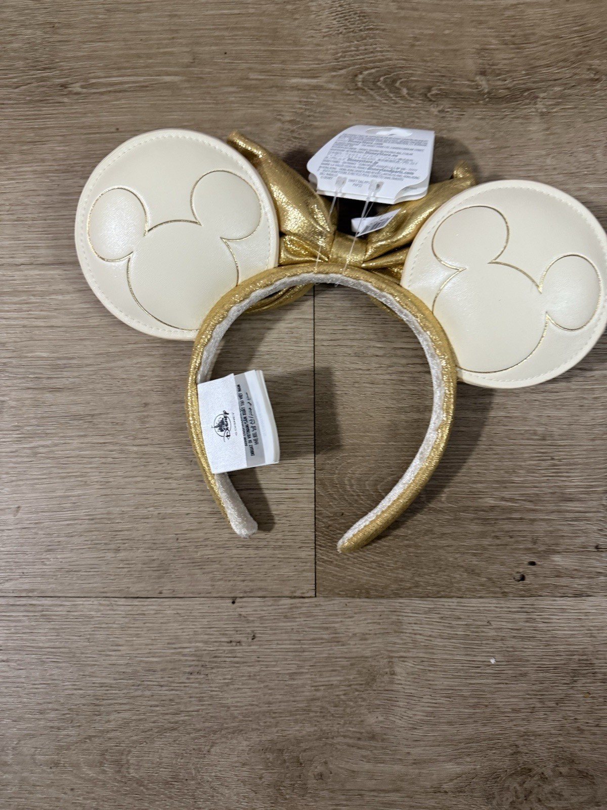 2026 Disney Parks Gold Bow Cinderella Castle Fireworks Ears Headband New
