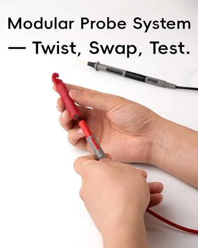 25-Piece Silicone Multimeter Test Lead & Back Probe Kit - Premium Modular Volt