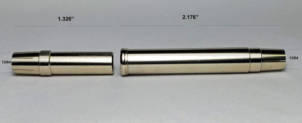 HALF SET 18% NICKEL SILVER FERRULES FOR YOUR BAMBOO FLY ROD.