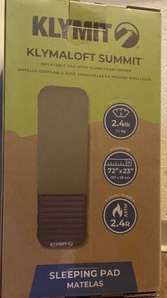 klymit sleeping pad