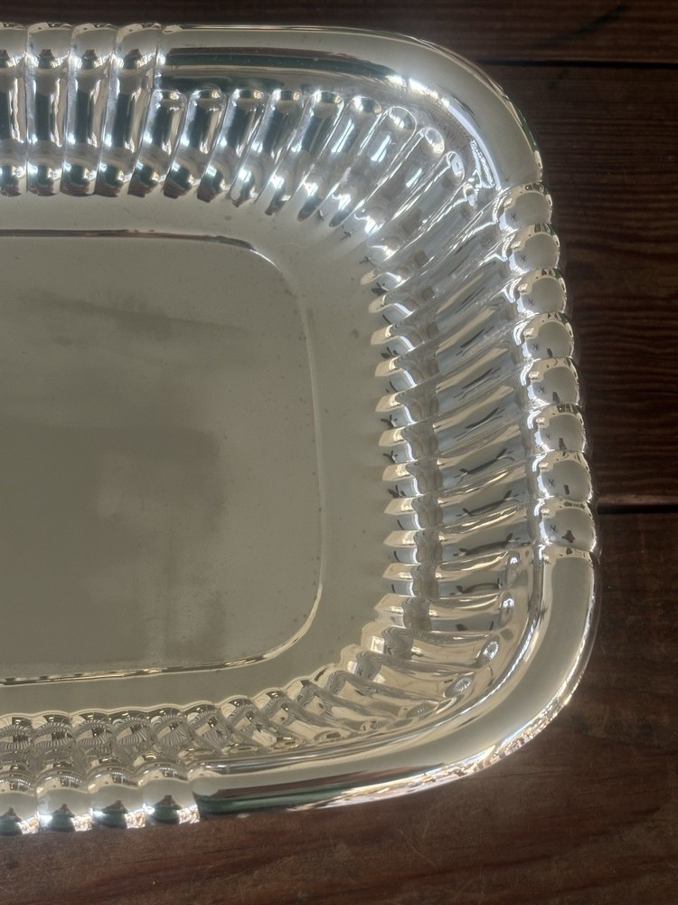 Vintage Sheffield Reed & Barton Silverplate Rectangular Serving Dish 10.5 x 7.5"