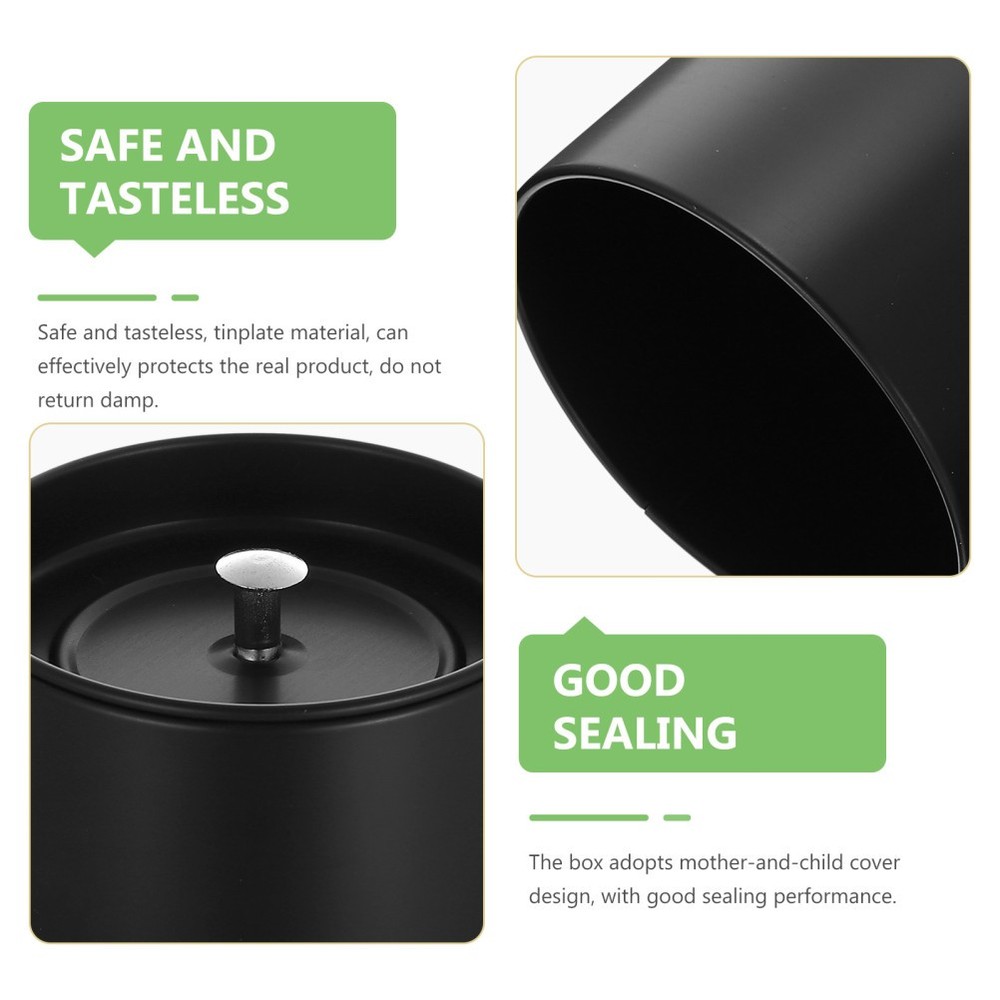 Tea Caddy Jars for Loose Tin with Lid Storage Organizer Strainer