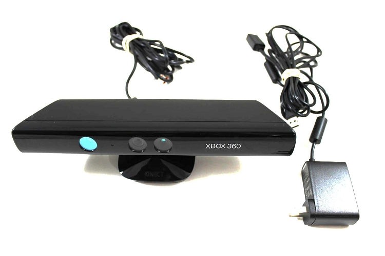 Xbox 360 Kinect Bundle - Sensor + Power Adapter + 11 Games + Box - Tested!
