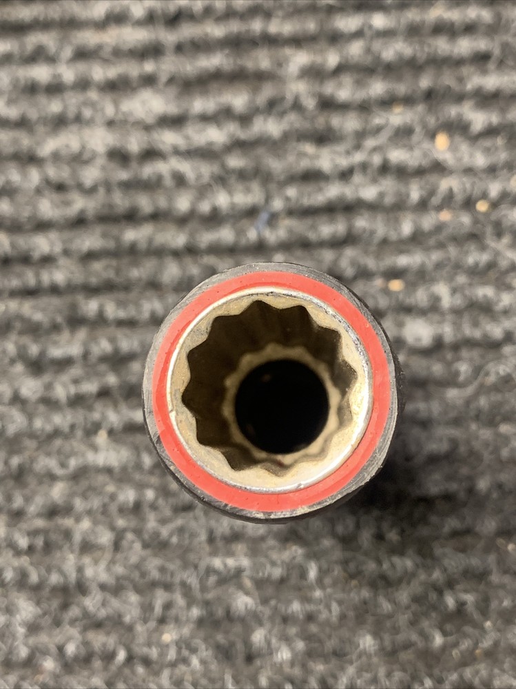 Cementex Insulated 5/8" 1000V 12PT Socket - 1/2" Square Drive, Deep Socket