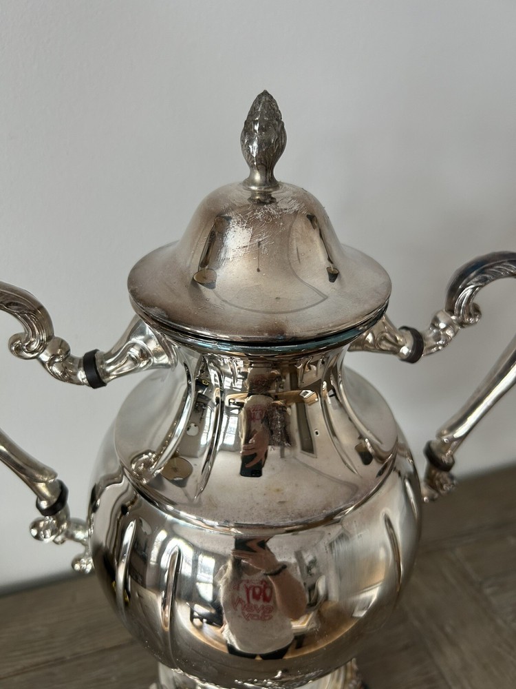 Antique Silverplated Coffee/Tea Samovar Urn