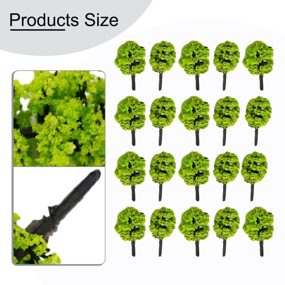 Brand New Model Tree 1:100 20 Pcs 3.5cm Building Model Highly Simulated