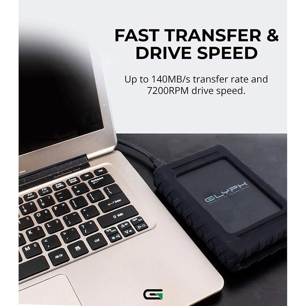 Glyph Technologies BlackBox Plus 4TB USB 3.1 Type-C External Hard Drive
