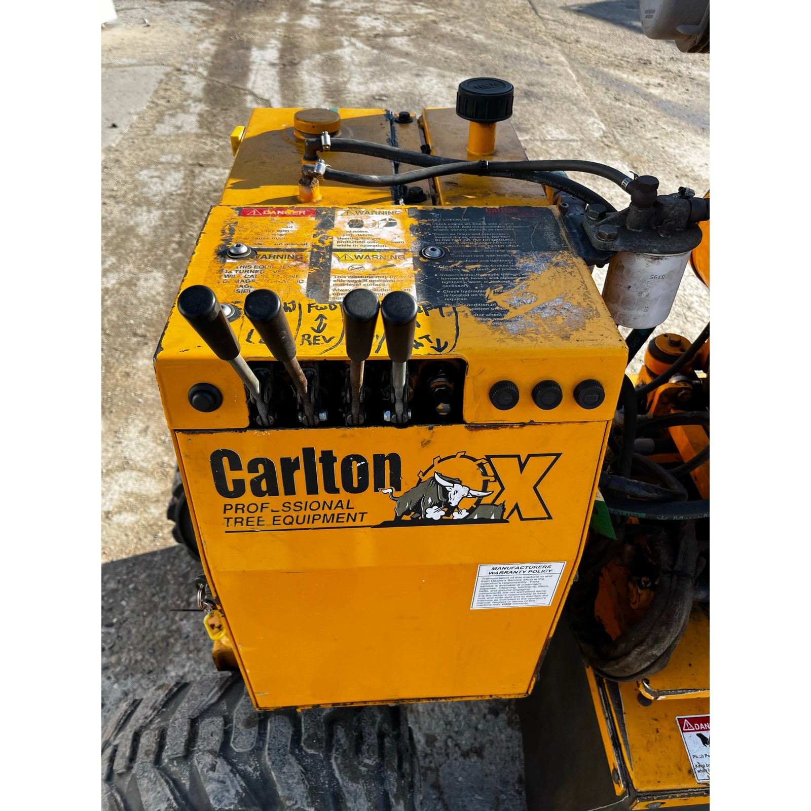 Carlton Model SP7015 Wheeled Stump Grinder Working Used