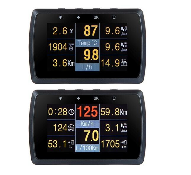 Car OBD OBD2 HUD Digital Meter Speedometer Engine Fault Code Alarm Display A501C