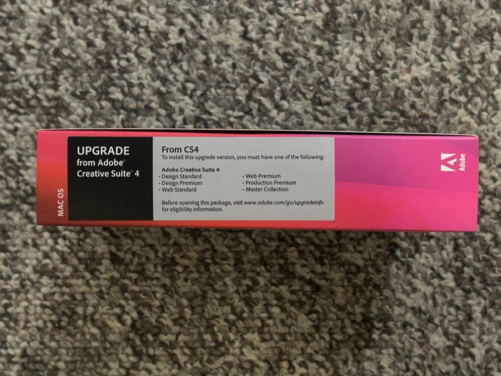 Adobe Creative Suite 5.5 CS5.5 Design Premium For Mac OS Upgrade Version