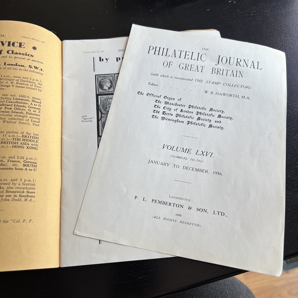 The Philatelic Journal Of Great Britain - 3 Issues - 1956-1957