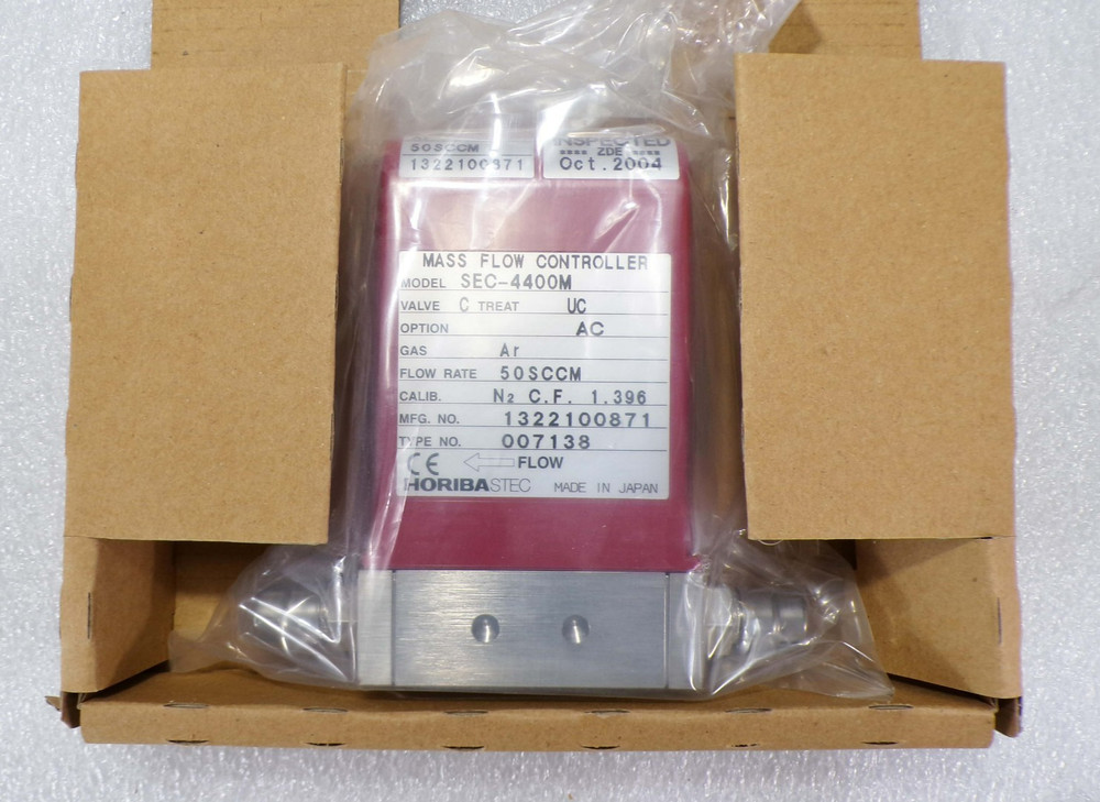 Stec SEC-4400M Mass Flow Controller, 50 SCCM, Ar *new surplus