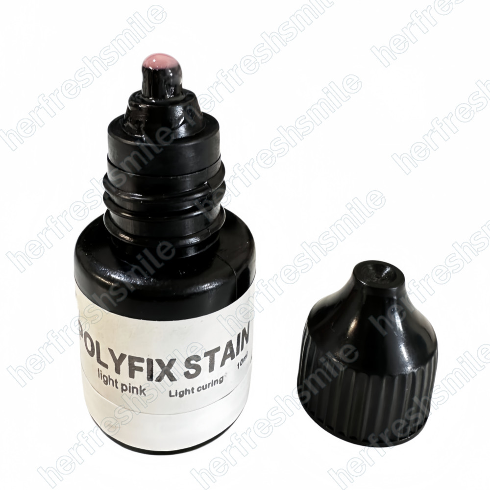 Dental Polyfix Stain Light Cure 3D Printed Denture Staining Composite Resin 10ml